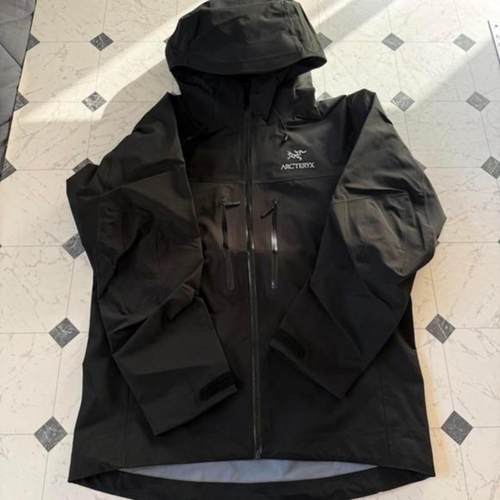 Arc'teryx Alpha SV Gore-Tex Pro Jacket Black Waterproof Shell Hooded Size XL